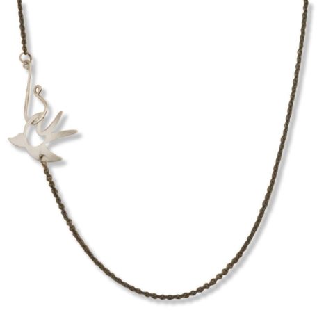 A necklace featuring the Signature Dove Chain.